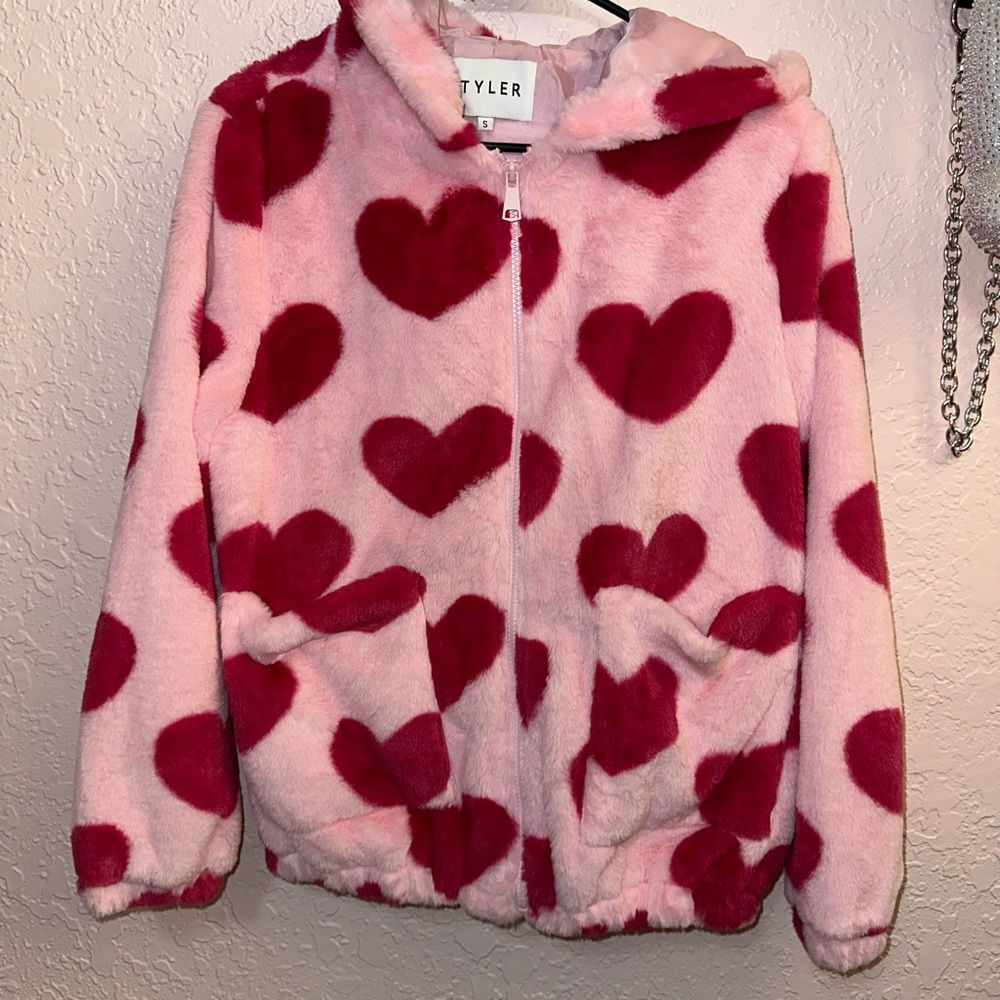 Dolls K ill Pink Heart Fleece Jacket